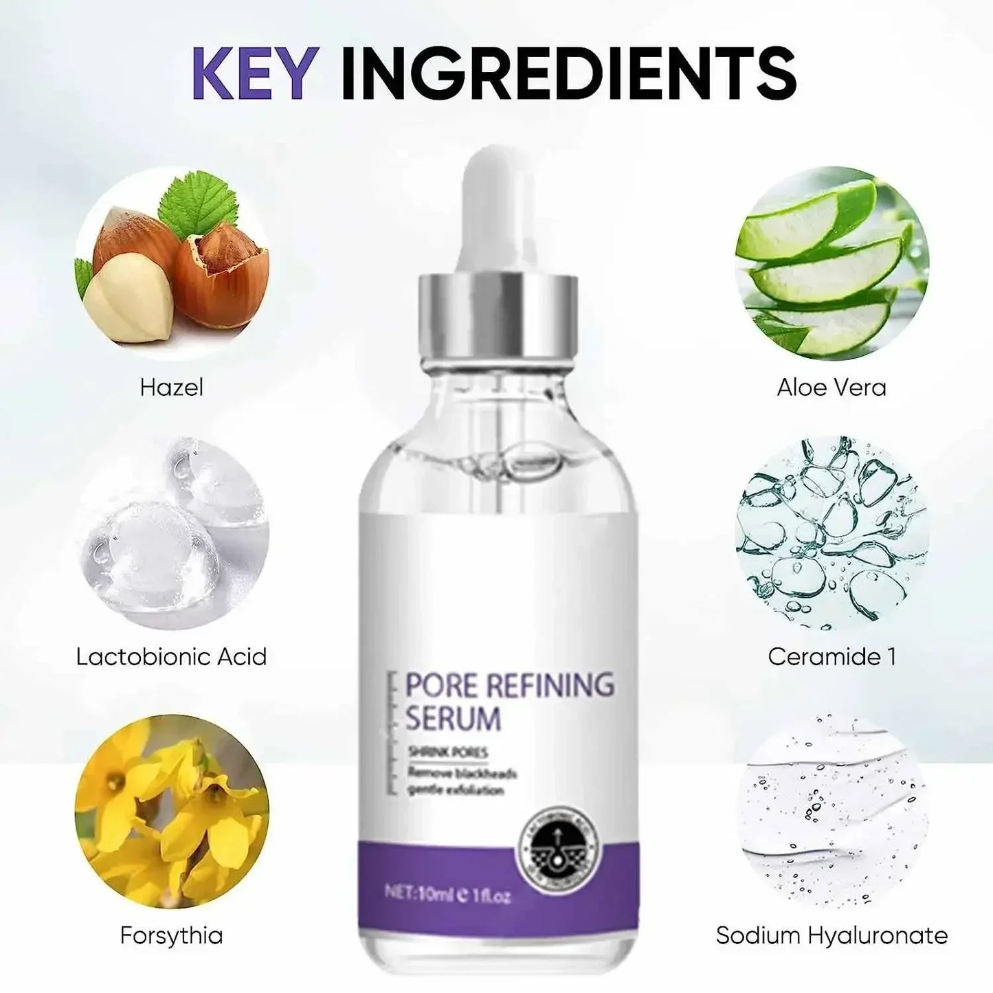 Skin Texture | Pore Refining Resurfacing, Brightening Facial Serum with Retinol and Niacinamide Non-Comedogenic