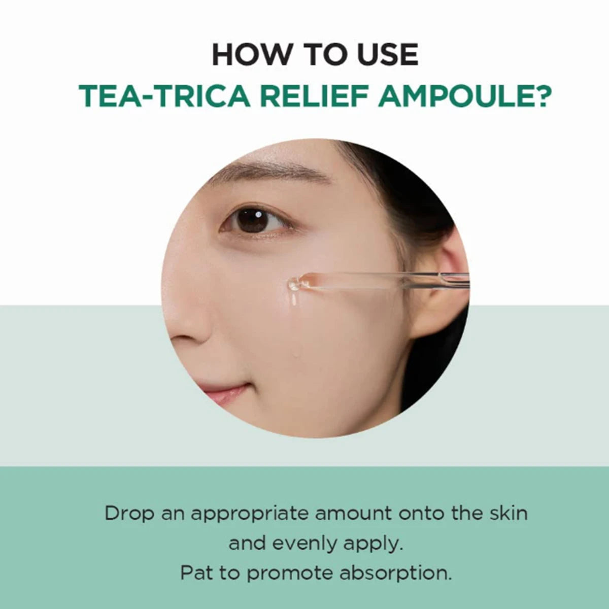 SKIN1004 Tea-Trica Relief Ampoule 100ml,Non-Sticky&Refreshing,Sebum Balancing,Soothes Redness&Blemishes,K-Beauty,Korean Makeup