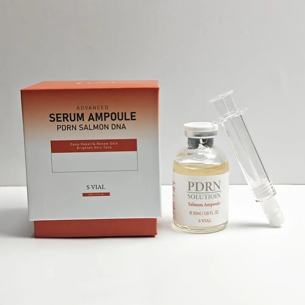 Facial Essence Salmon Ampoule Serum Firming Cream Anti-Wrinkle Fade Lines Repair Skin Barrier Deep Renew Strengthen Skin