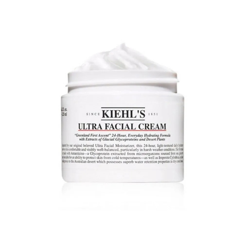 Kiehl's Ultra Facial Cream 14ml/50ml/125ml Hydrating Moisturizer Face Cream With Squalane Glacial Glycoprotein Strengthen Skin
