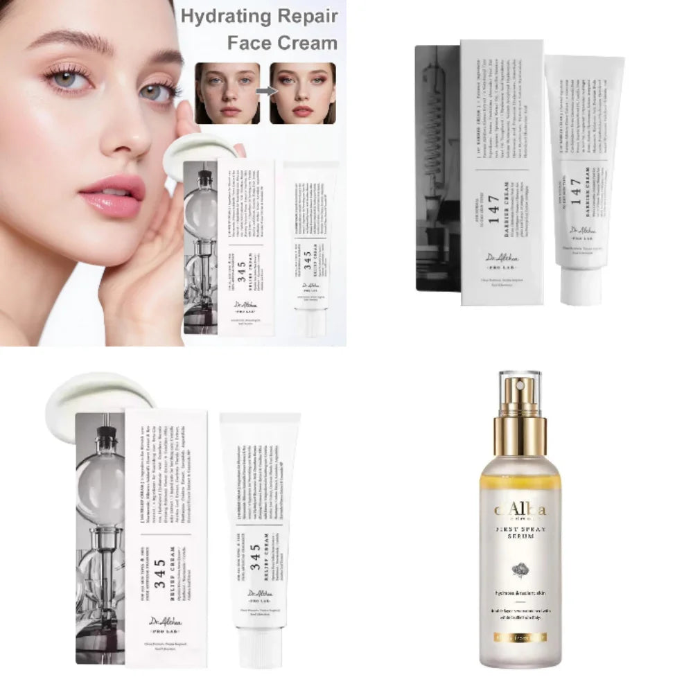 Relief Cream Moisturizer For Soothing Recovery Face Cream Spray Tea Tree Leaf Water Niacinamide Korean Skincare All Skin Type