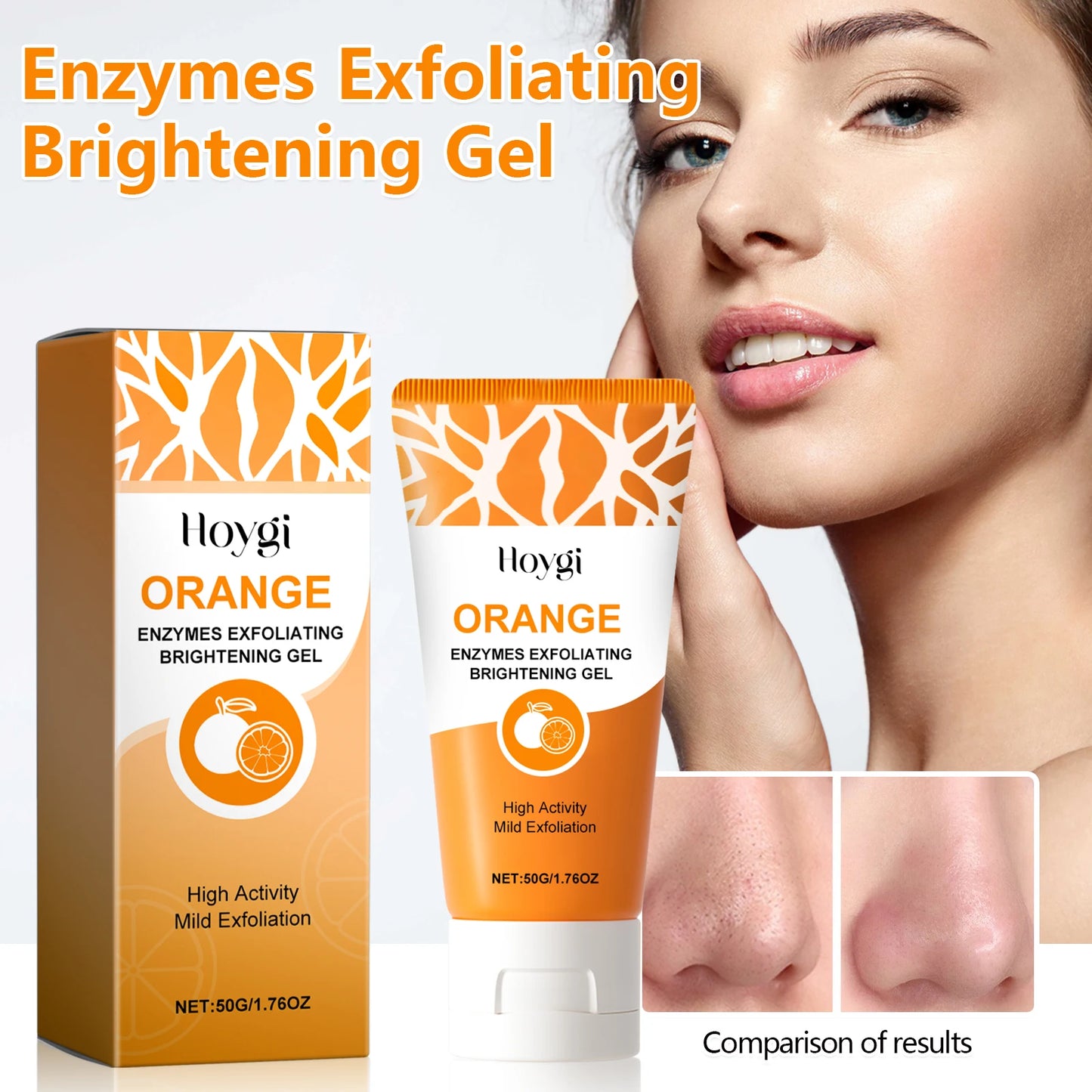 50g Niacinamide Gentle Exfoliating Blackhead Gel Pore Minimizing Face Cleanser for Oily Dry Sensitive Skin - Smooth Bright Skin
