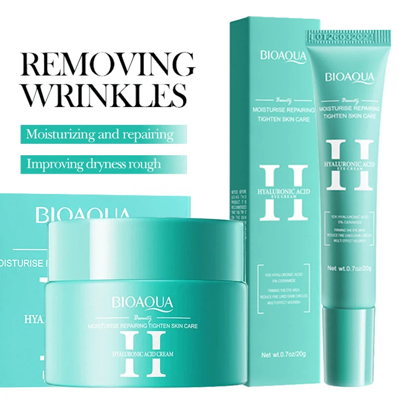 BIOAQUA Retinol Skin Care Sets Moisturizing Hydrating Face Cream Anti-Aging Wrinkle Dark Circles Eye Cream Travel Size Skin Care