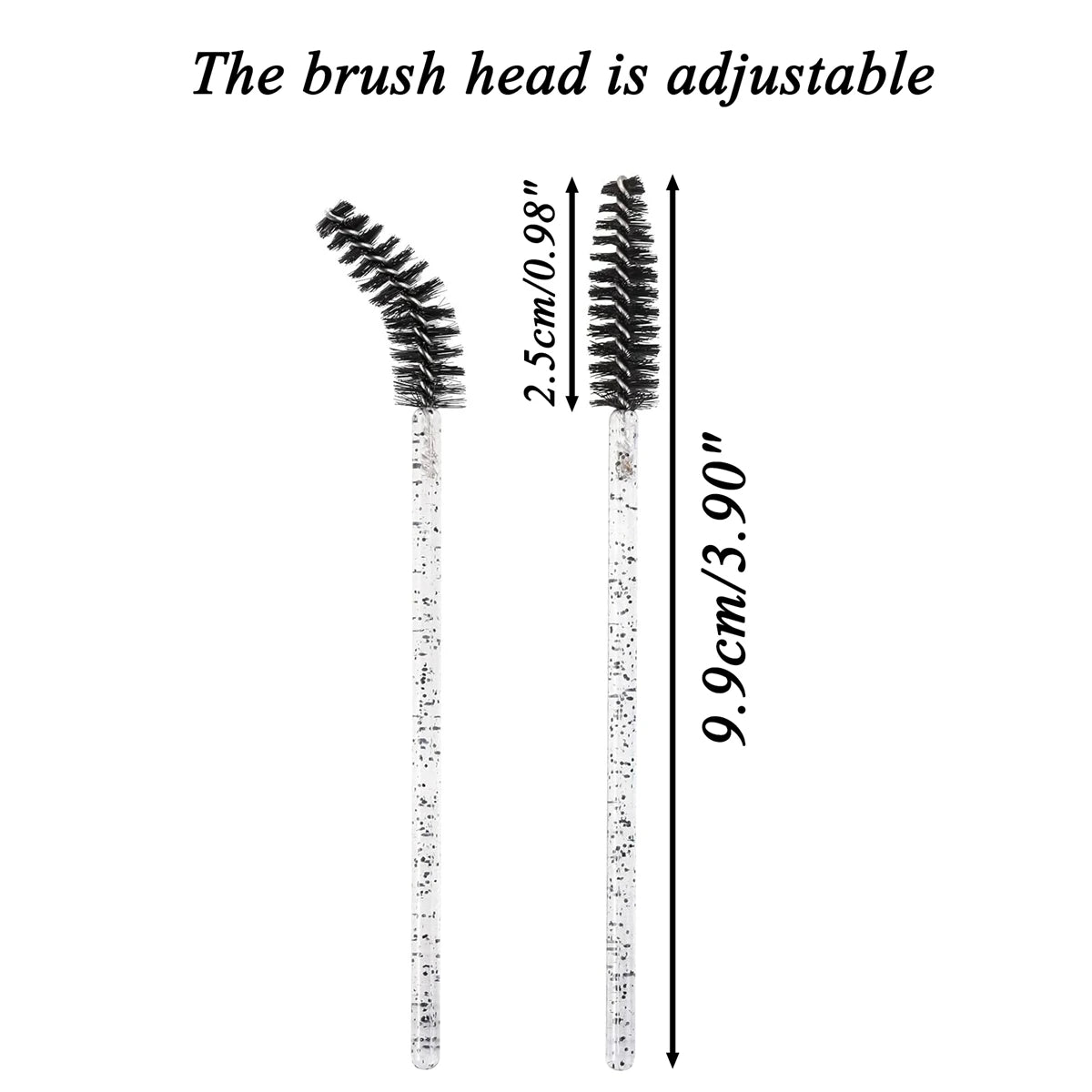 100 pcs Disposable Eyelash Mascara Brushes, Wands Applicator Eyebrow Brush Makeup Kit, Eyebrow Castor Oil Brush Makeup Tool