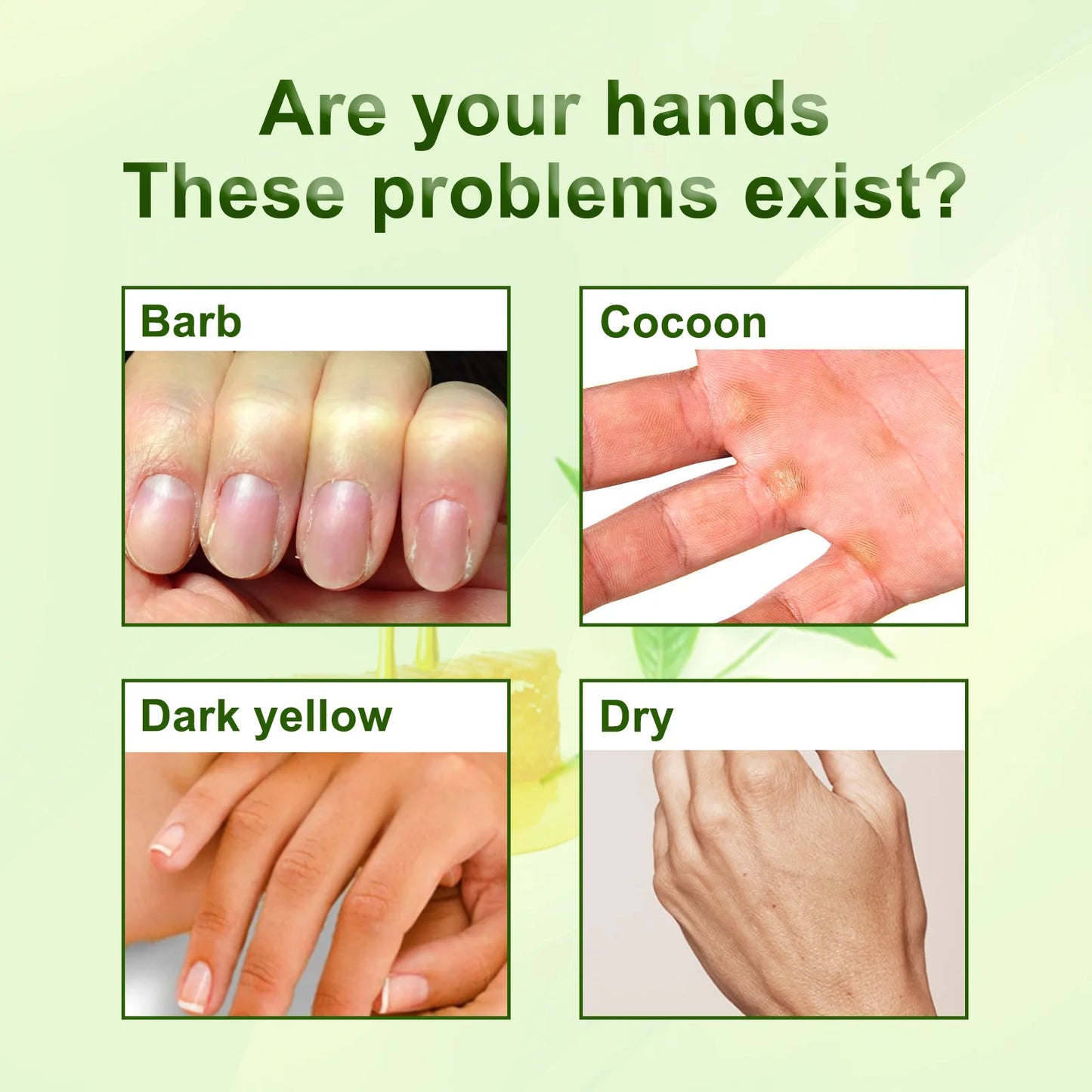 Green Tea Hand Mask Anti-Wri-nkle Moisturizing Wh-itening Repair Exfoliating Callus Film Nourish Hand Skin Care Cream 50g