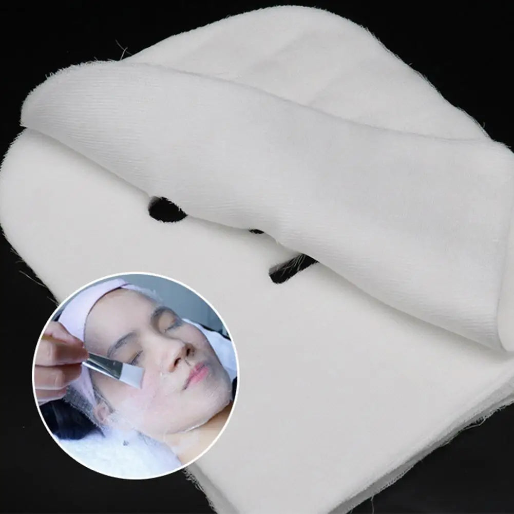 50pcs Facial Gauze Masks Disposable Facial Mask Sheets Ultra-thin DIY Skin Care SPS Facial Mask For Beauty Salons Beauty Tools