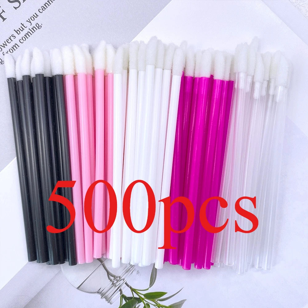 50/500PCS Disposable Lip Brush Eyelash Extension Makeup Brushes Lash Extension Mascara